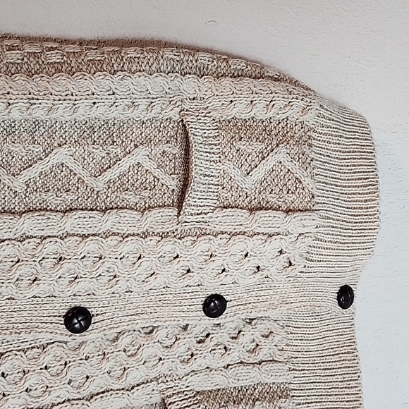 Aran Woollen Mills MADE IN IRELAND 100% merino wool vest, sz XL - Picture 2 of 10